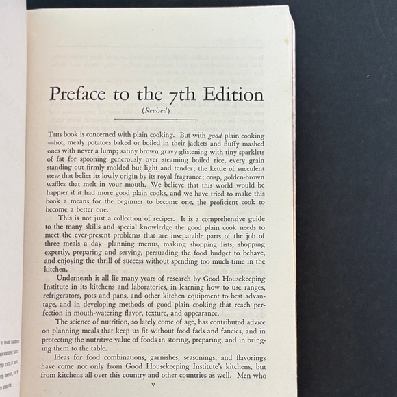The Good Housekeeping Cook Book - Preface to the 7th Edition 1944 - Picture 3 of 16